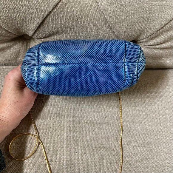 Vintage Finesse La Model Python Snakeskin Jeweled Convertible Clutch Purse RARE - Picture 14 of 14